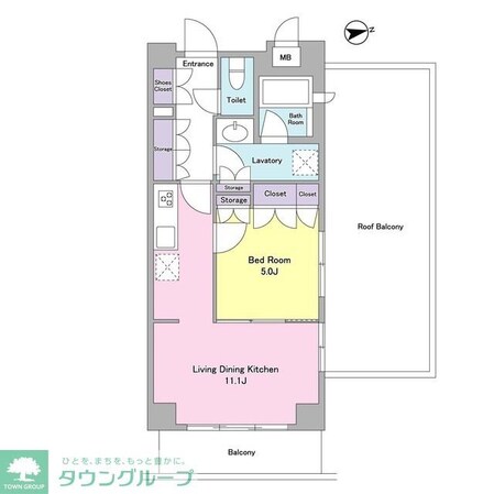 シティカレント代官山の物件間取画像
